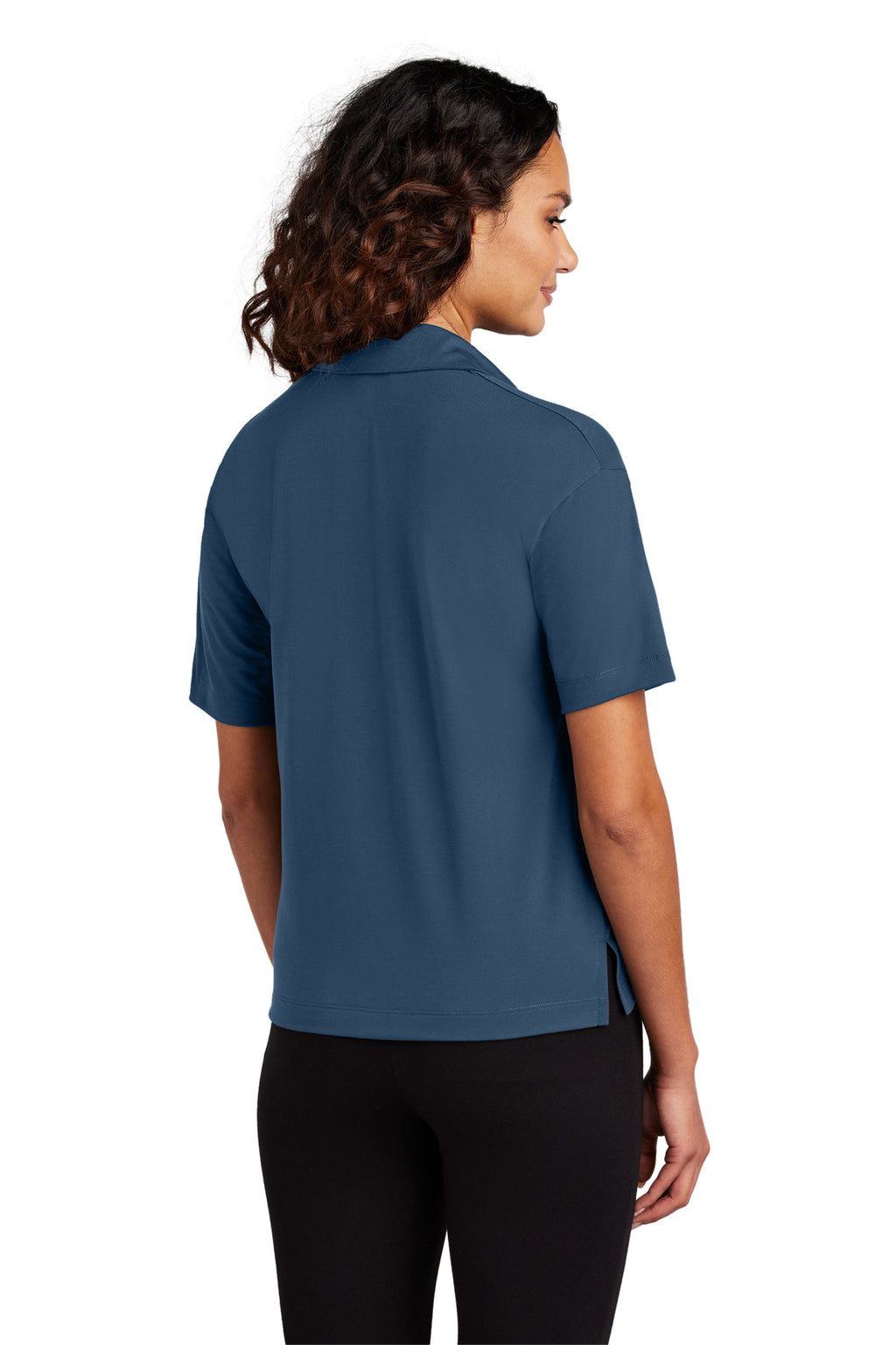 Mercer+Mettle Women's Stretch Jersey Polo MM1015 - Insignia Blue - back