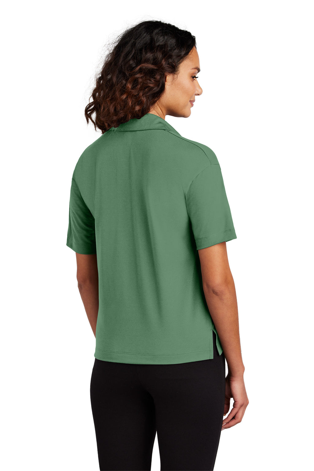 Mercer+Mettle Women's Stretch Jersey Polo MM1015 - Sage - back