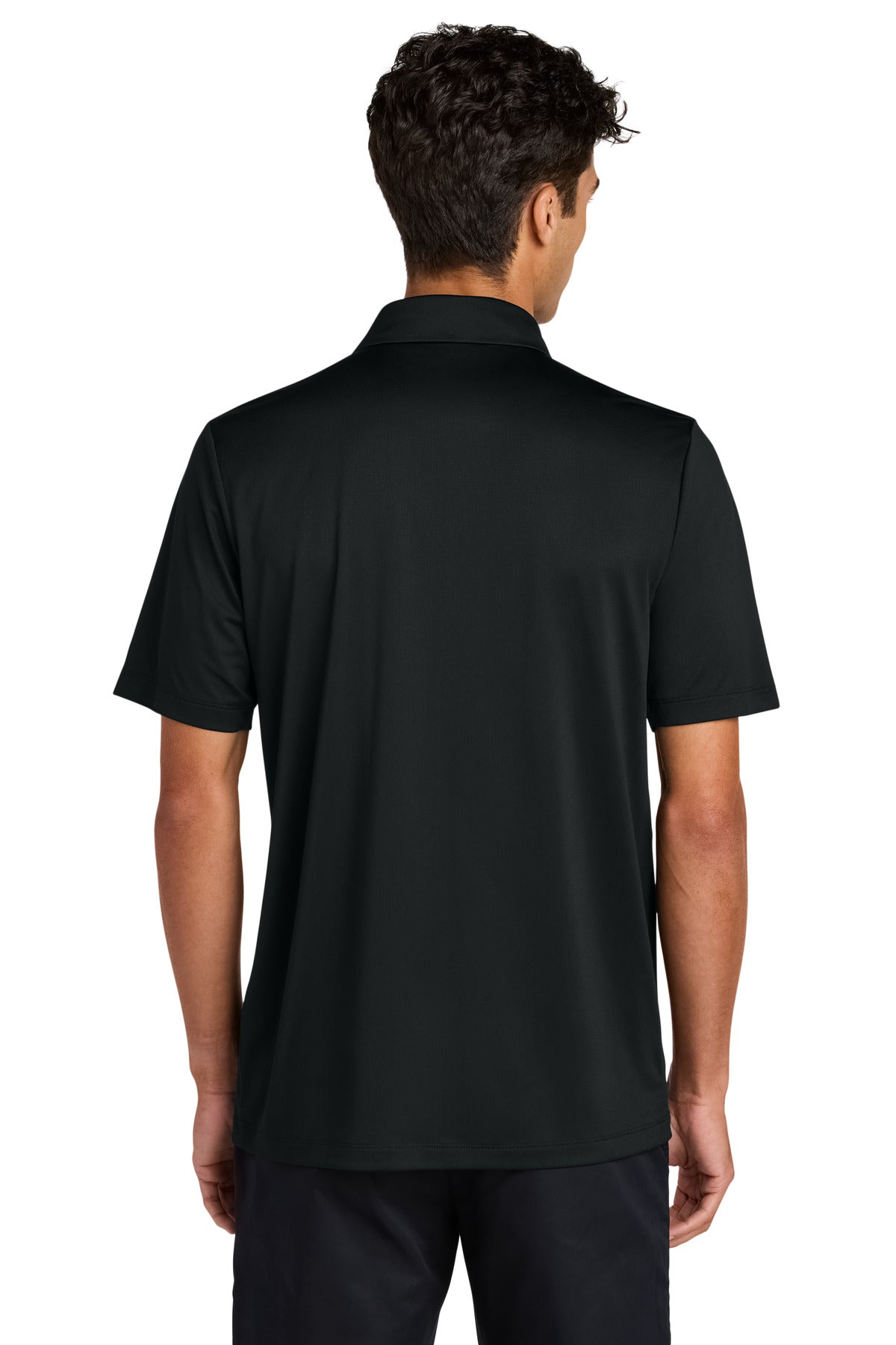 Mercer+Mettle Recharge Jersey Polo MM1020 - Deep Black - back