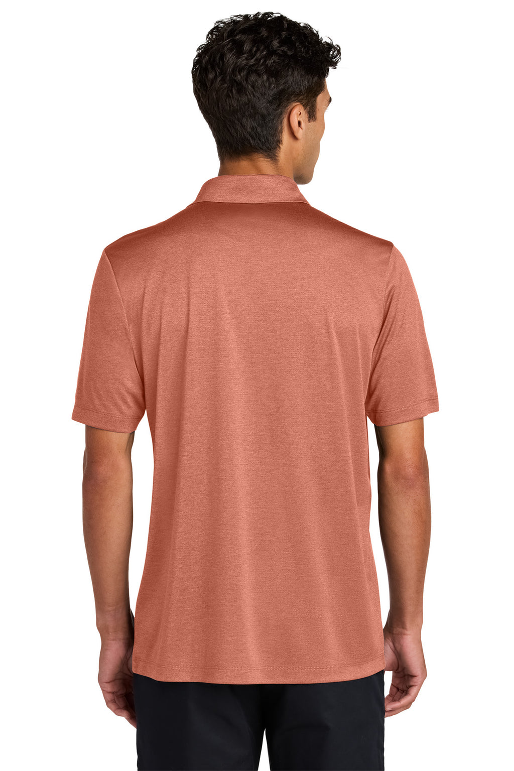 Mercer+Mettle Recharge Jersey Polo MM1020 - Sienna Heather - back