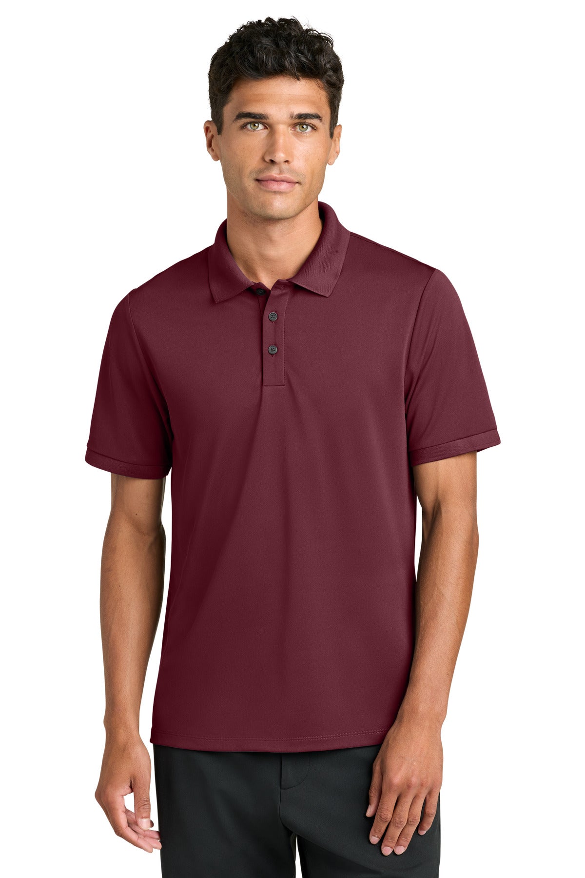 Mercer+Mettle Everyday Performance Polo MM1030 - Burgundy - front