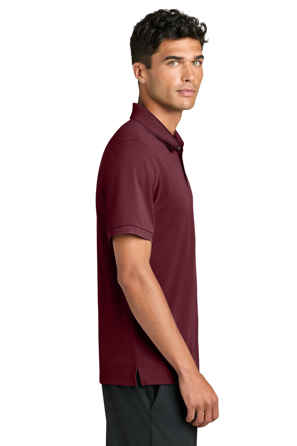 Mercer+Mettle Everyday Performance Polo MM1030 - Burgundy - side