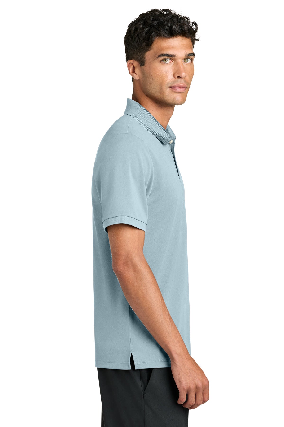 Mercer+Mettle Everyday Performance Polo MM1030 - Celestial Blue - side