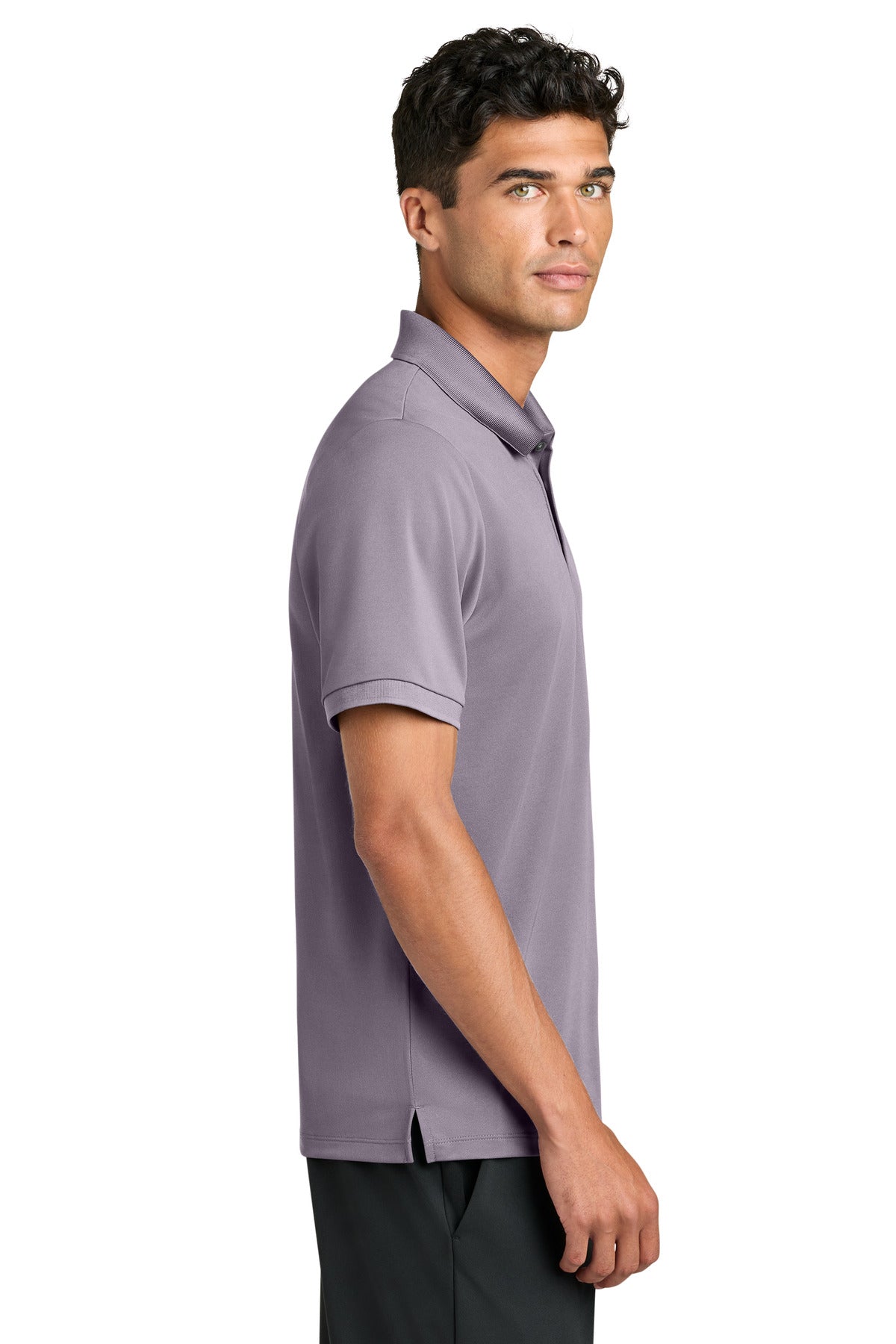 Mercer+Mettle Everyday Performance Polo MM1030 - Purple Ash - side