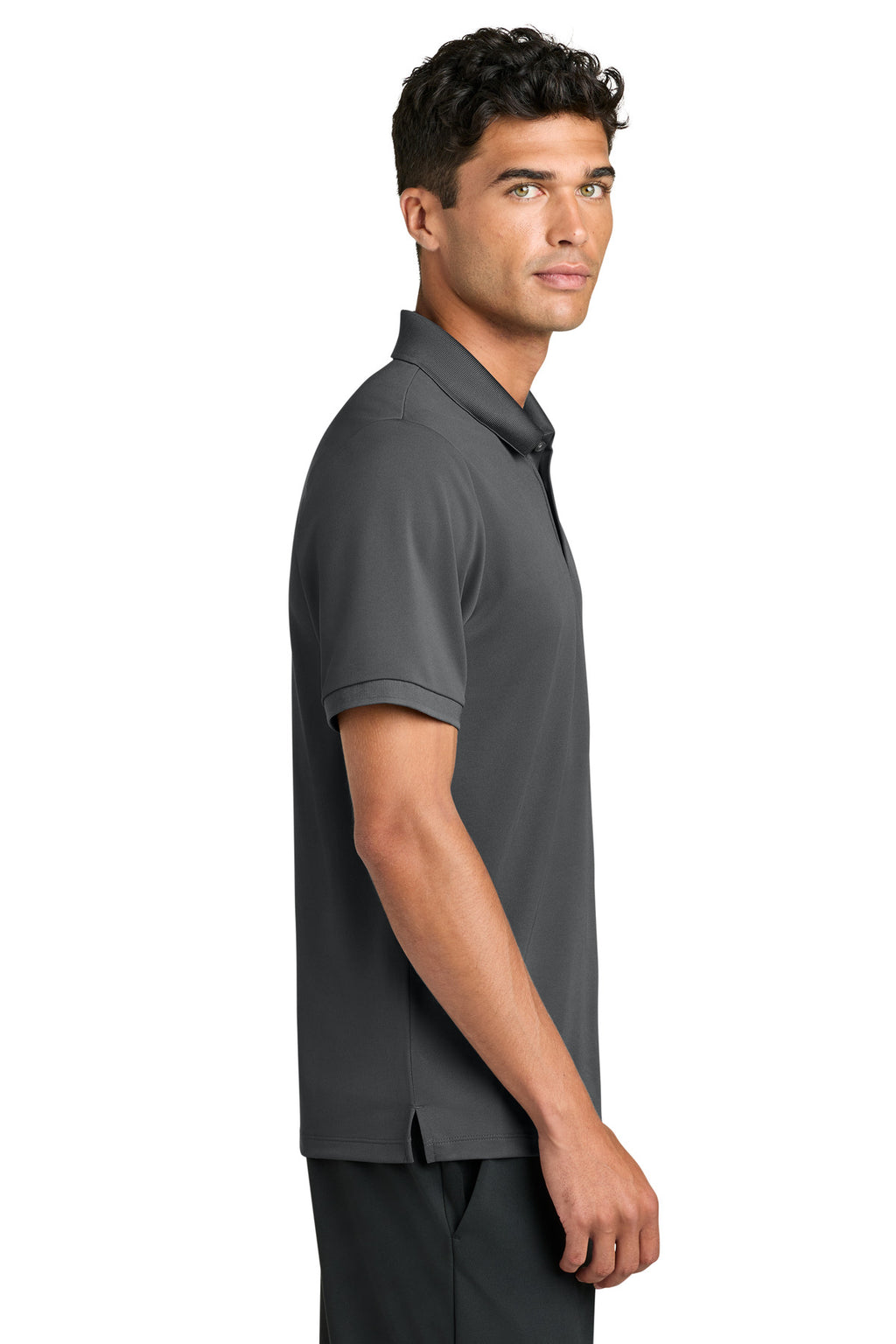 Mercer+Mettle Everyday Performance Polo MM1030 - Storm Grey - side