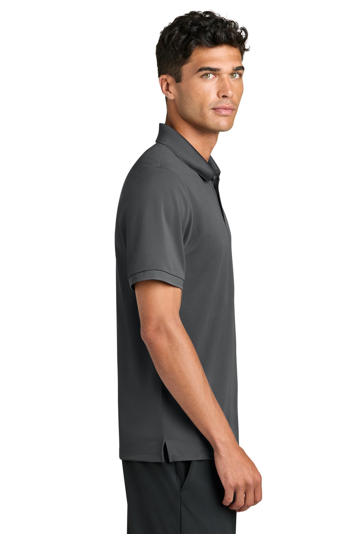 Mercer+Mettle Everyday Performance Polo MM1030 - Storm Grey - side