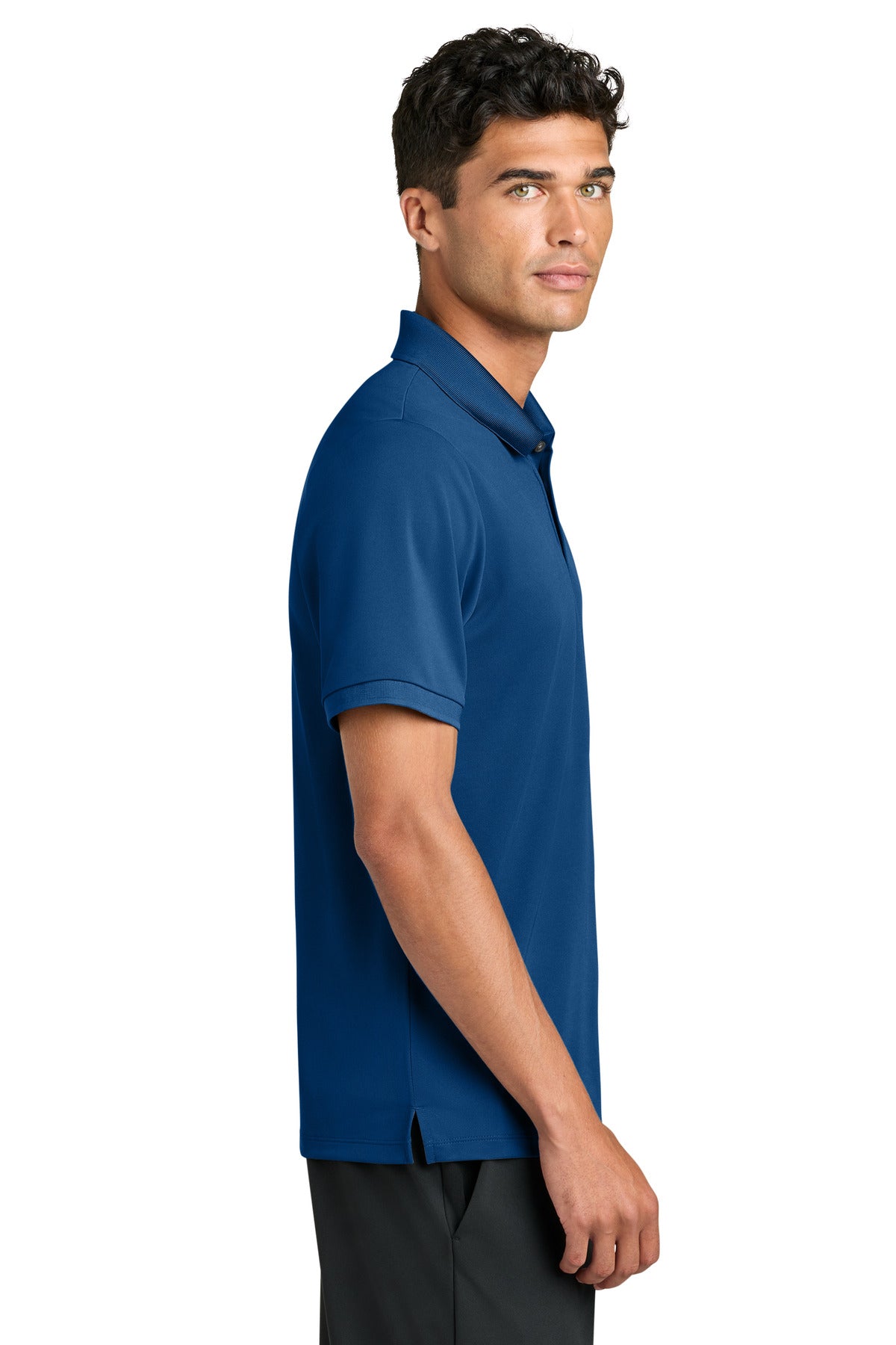 Mercer+Mettle Everyday Performance Polo MM1030 - True Blue - side