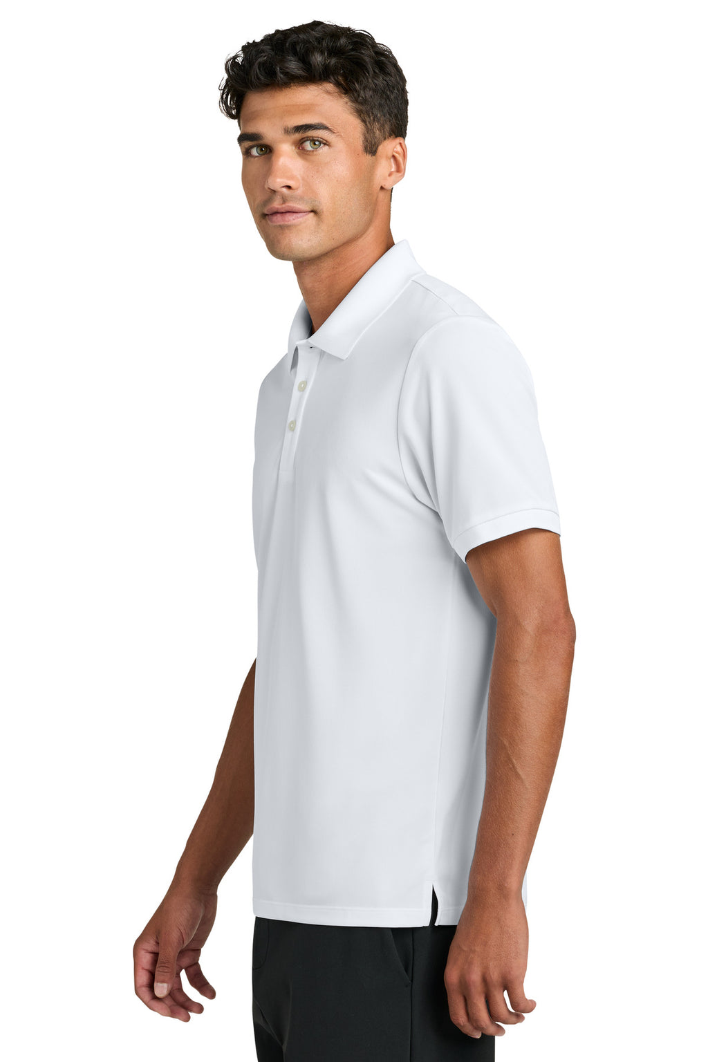 Mercer+Mettle Everyday Performance Polo MM1030 - White - side