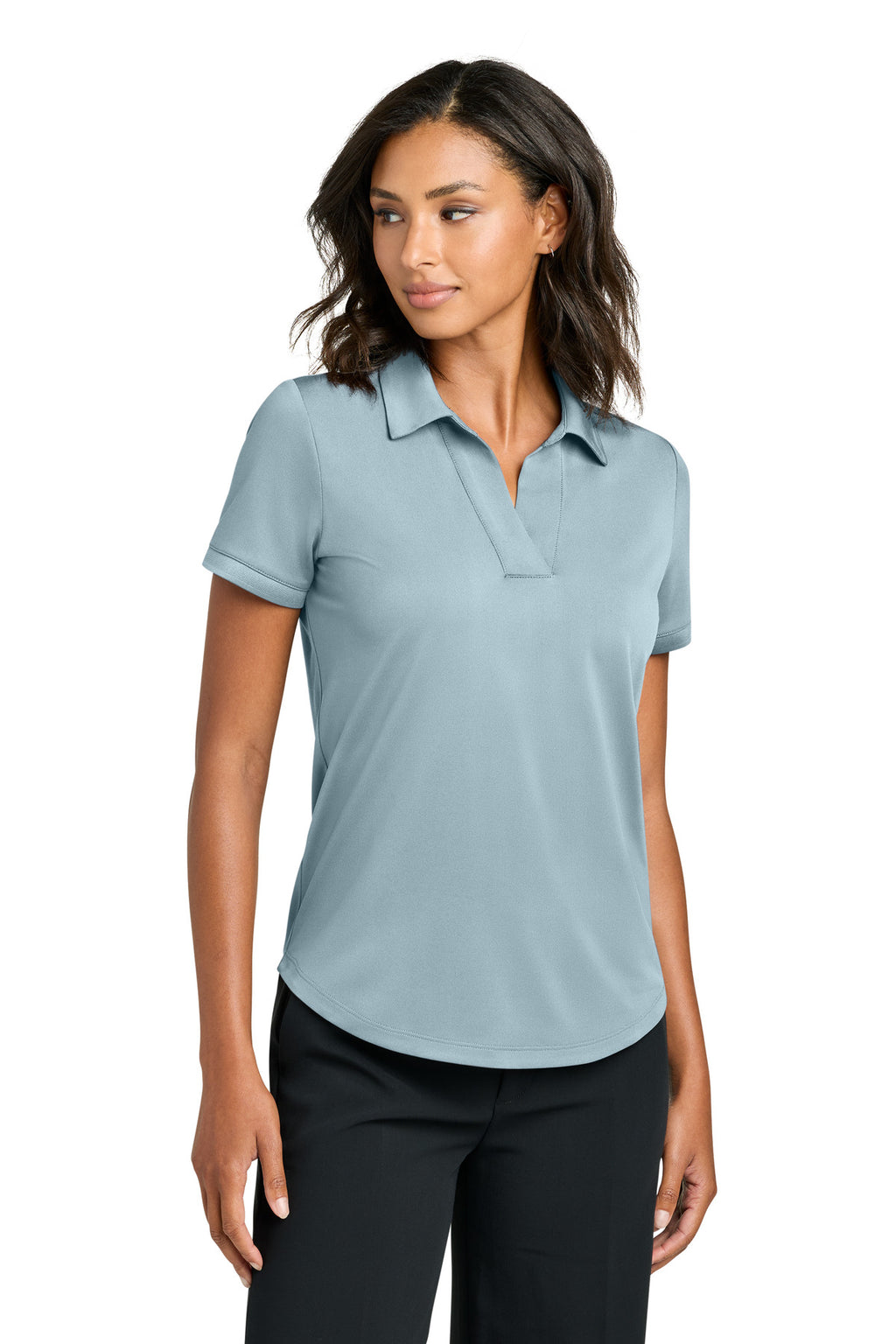 Mercer+Mettle Women's Everyday Performance Polo MM1031 - Celestial Blue - front