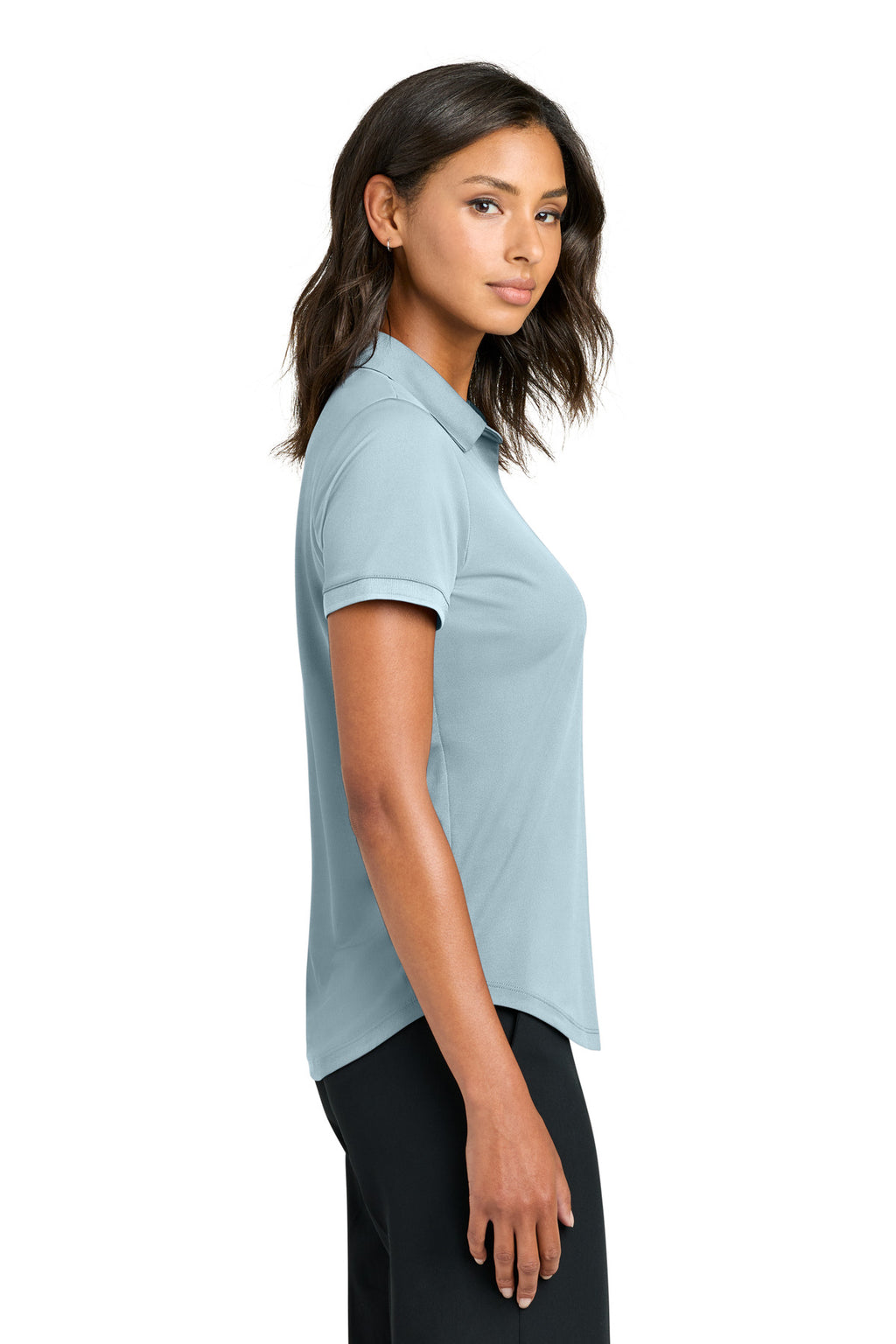 Mercer+Mettle Women's Everyday Performance Polo MM1031 - Celestial Blue - side