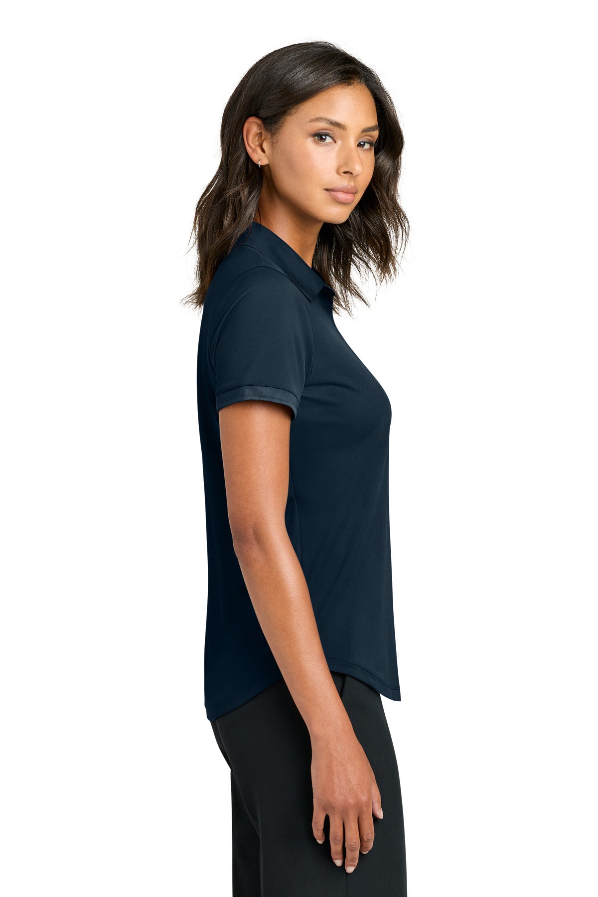 Mercer+Mettle Women's Everyday Performance Polo MM1031 - Night Navy - side