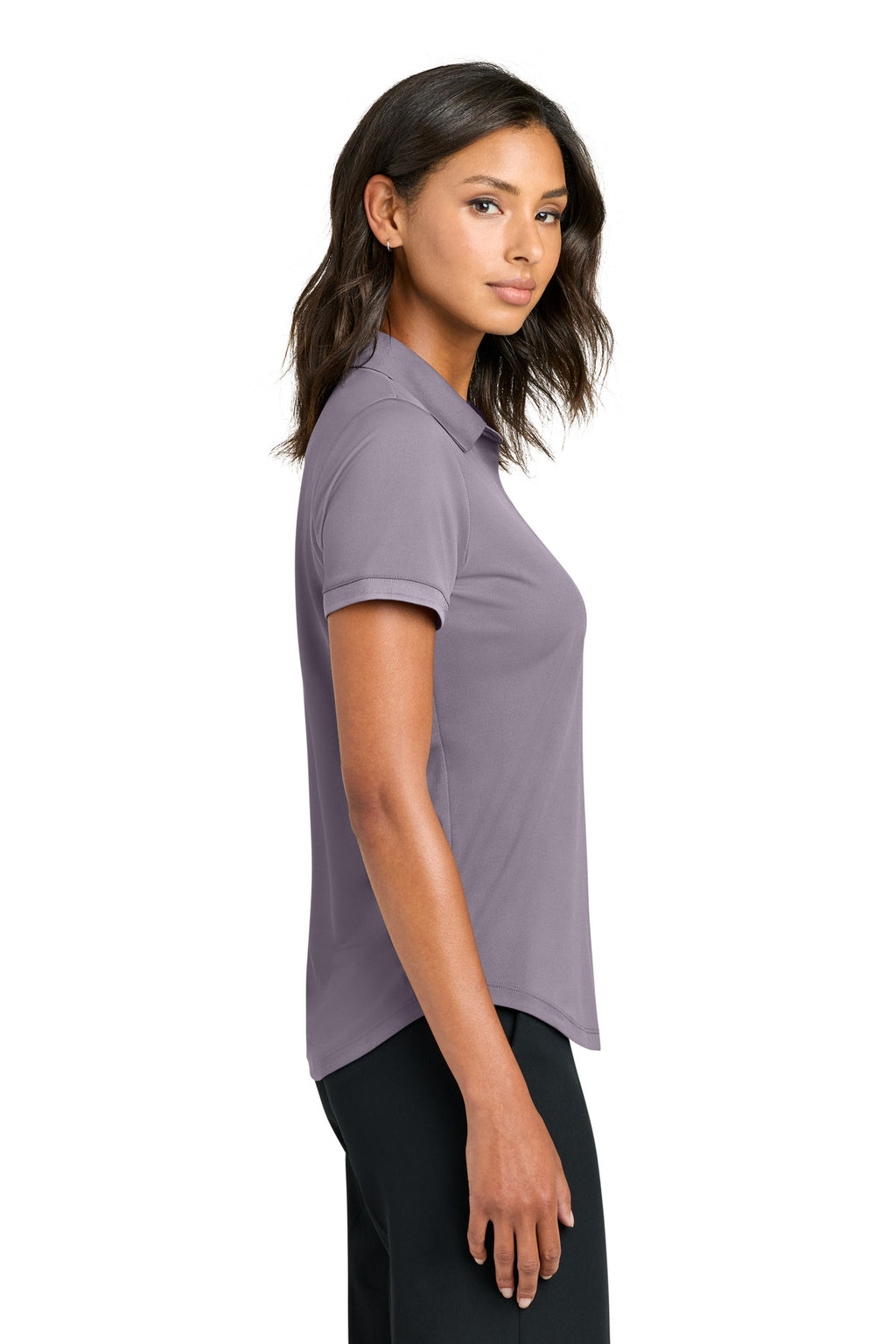 Mercer+Mettle Women's Everyday Performance Polo MM1031 - Purple Ash - side
