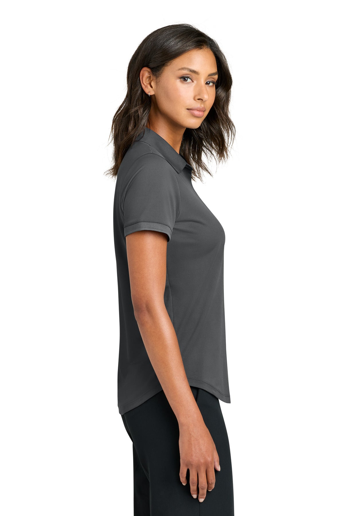 Mercer+Mettle Women's Everyday Performance Polo MM1031 - Storm Grey - side