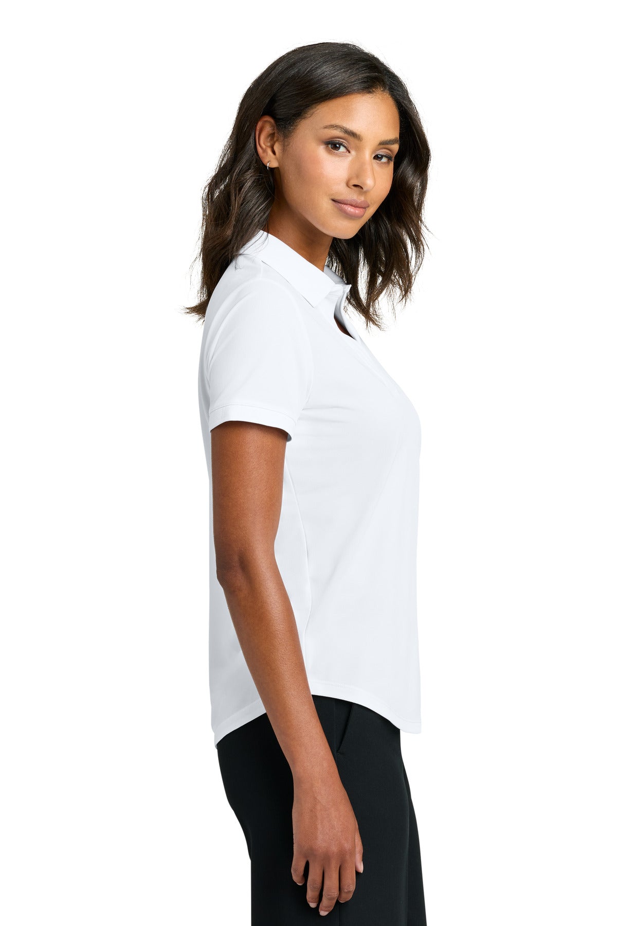 Mercer+Mettle Women's Everyday Performance Polo MM1031 - White - side