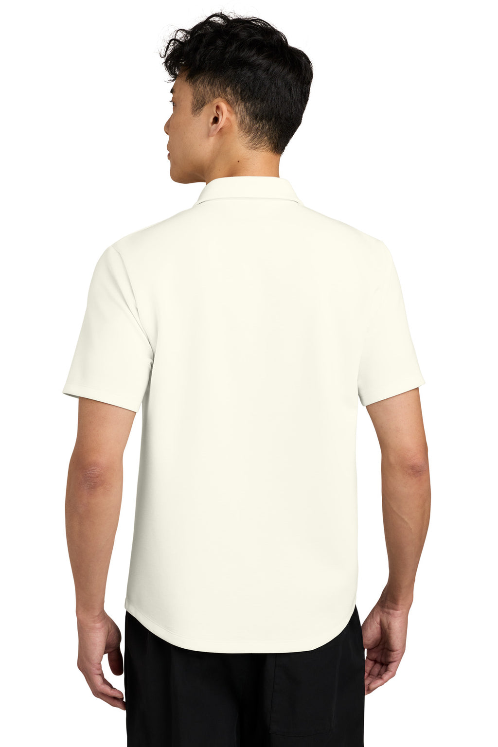 Mercer+Mettle Lite Spacer Polo MM1040 - Ivory Chiffon - back