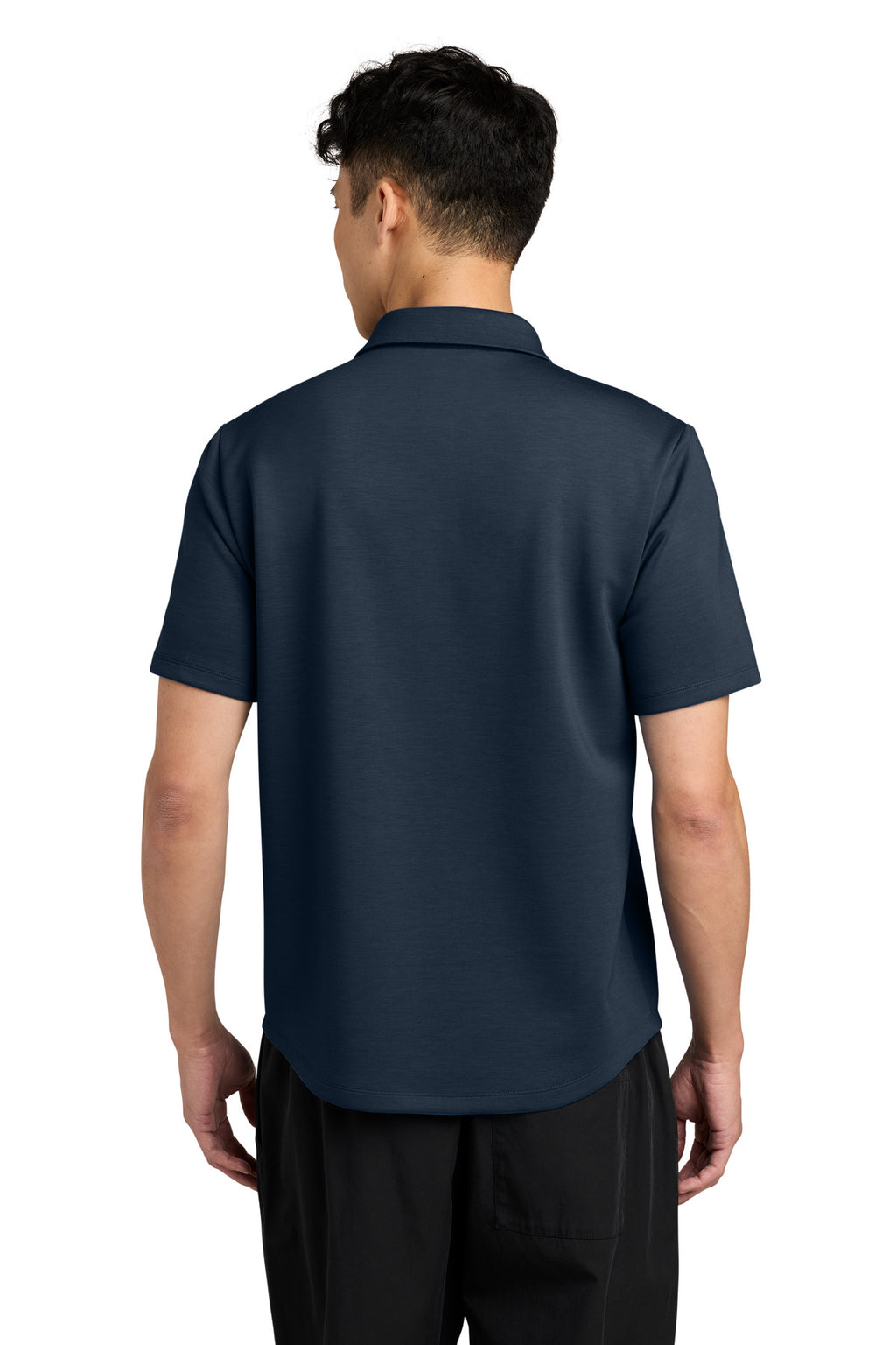 Mercer+Mettle Lite Spacer Polo MM1040 - Night Navy - back