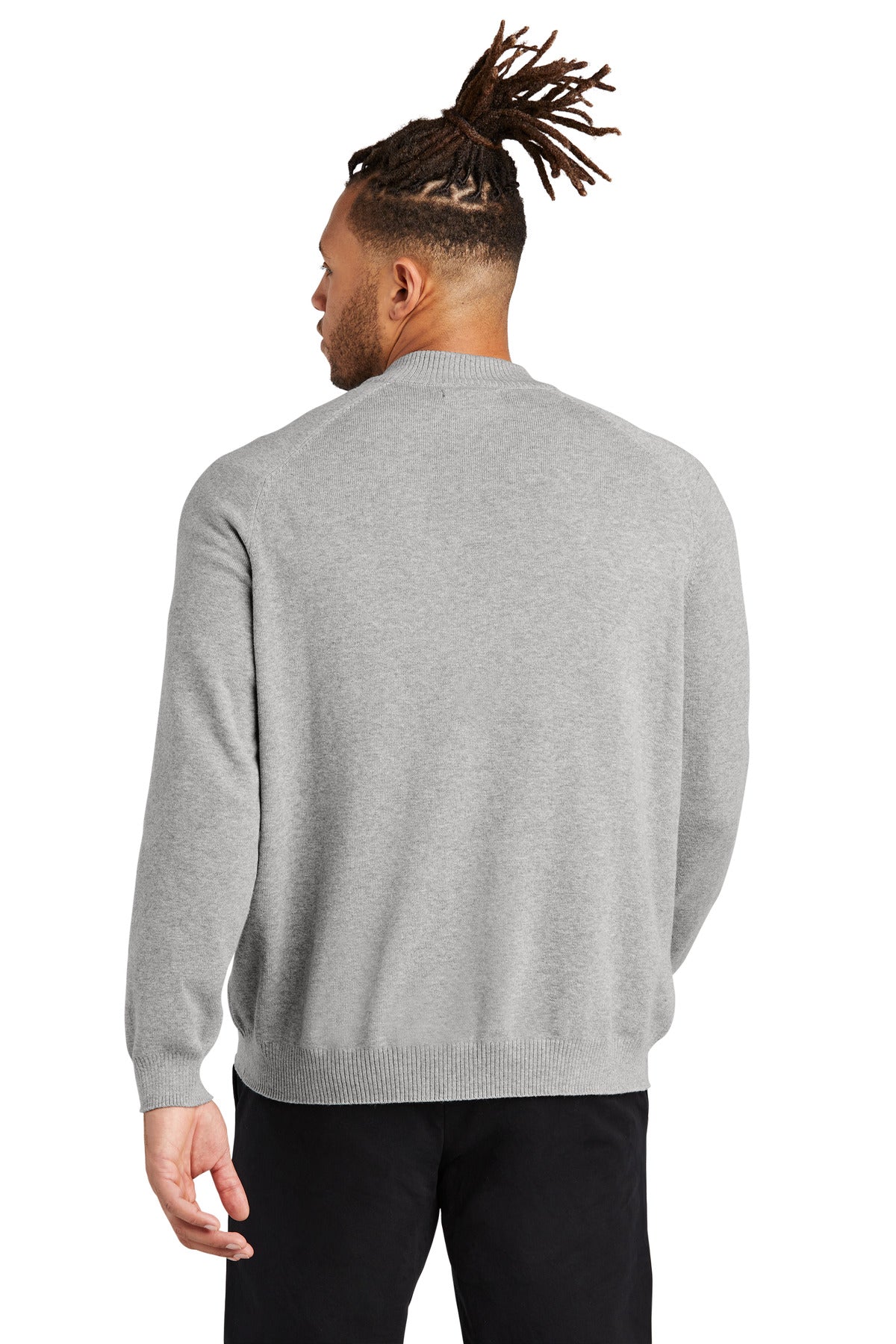 Mercer+Mettle 1/4-Zip Sweater MM3020 - Gusty Grey Heather - back