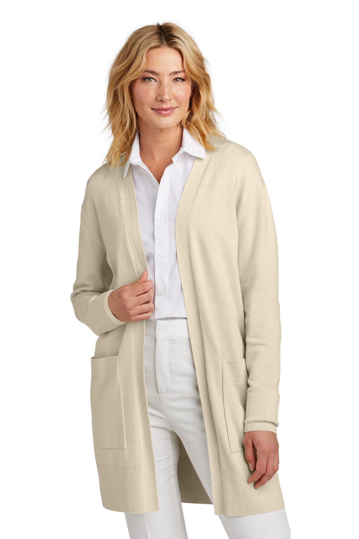 Mercer+Mettle Women's Open-Front Cardigan Sweater MM3023 - Birch - front