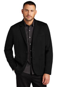 Mercer+Mettle Relaxed Knit Blazer MM3030 - Deep Black - front