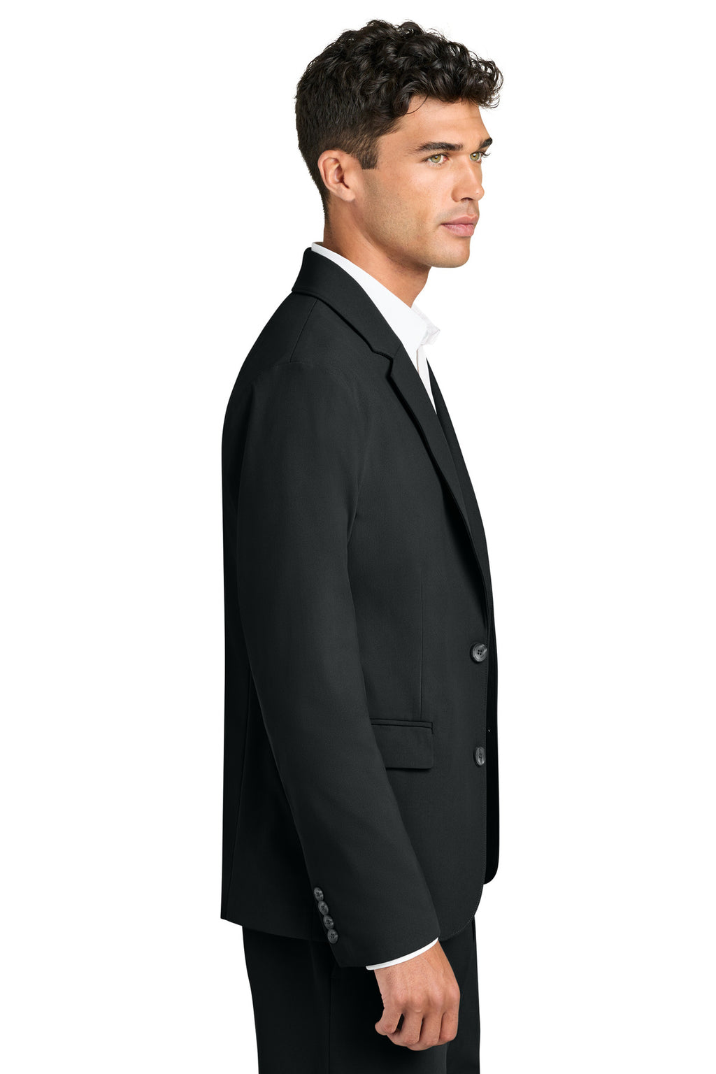 Mercer+Mettle Capital Tech Blazer MM3032 - Deep Black - side