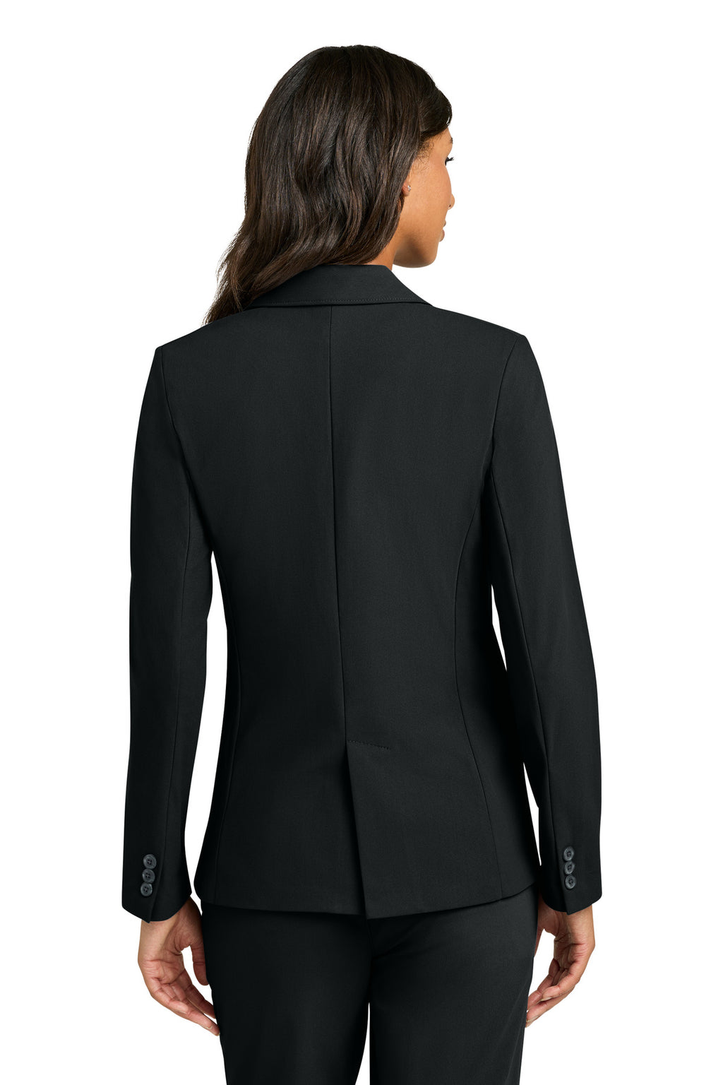 Mercer+Mettle Women's Capital Tech Blazer MM3033 - Deep Black - back