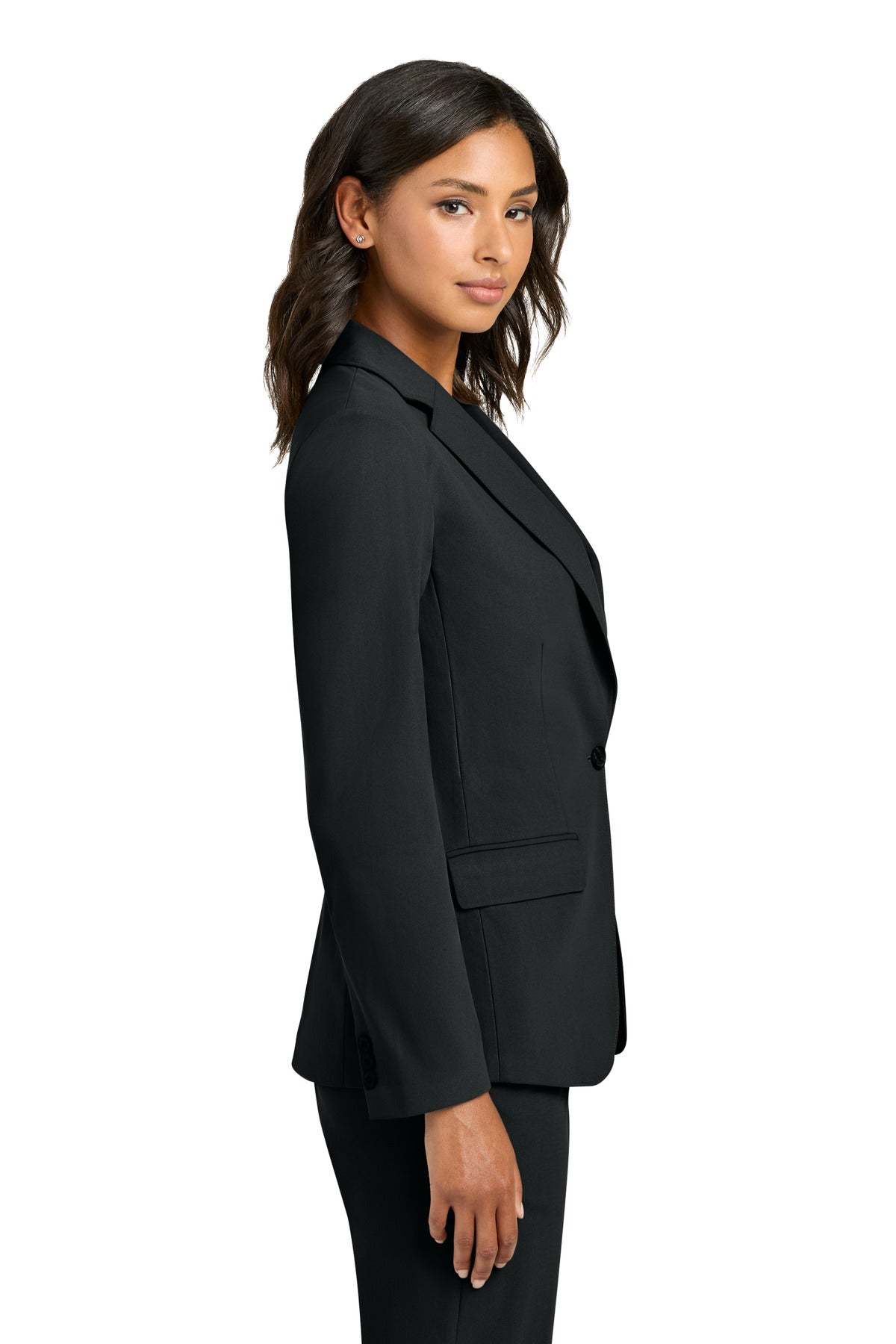 Mercer+Mettle Women's Capital Tech Blazer MM3033 - Deep Black - side