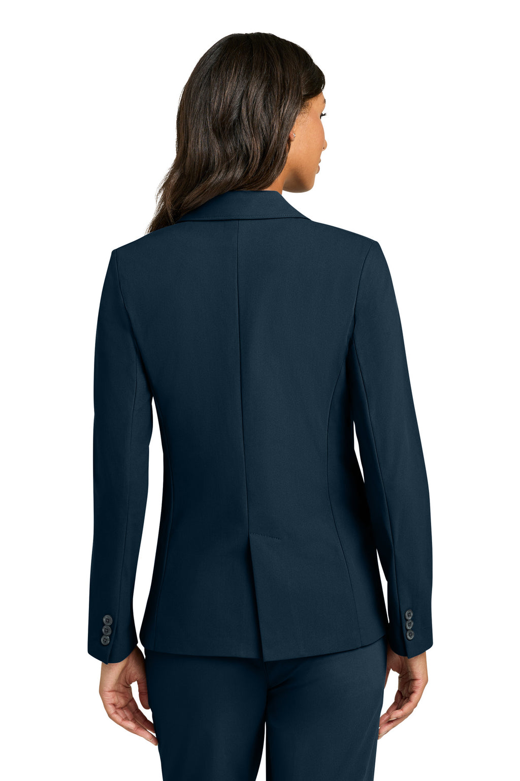 Mercer+Mettle Women's Capital Tech Blazer MM3033 - Night Navy - back