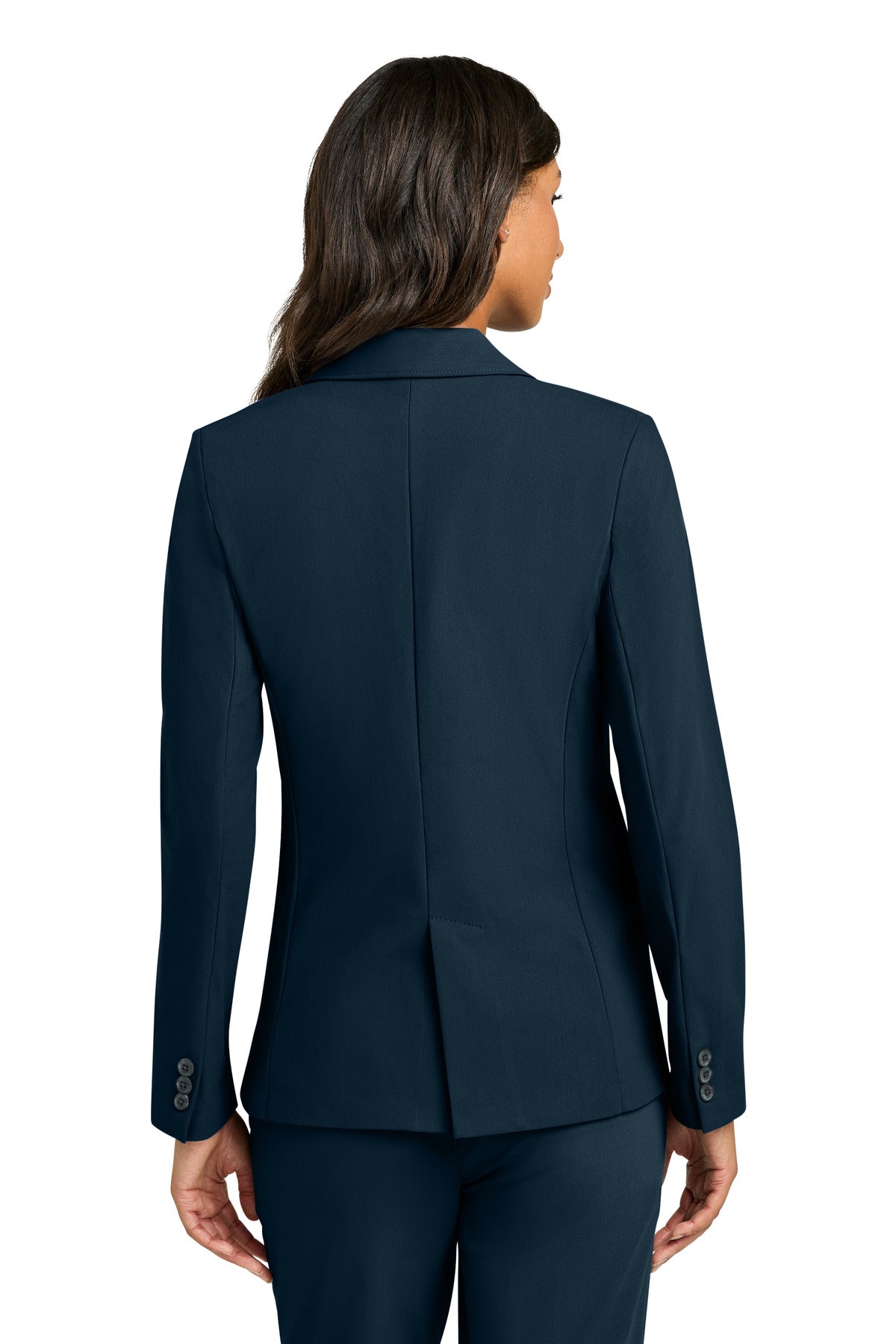 Mercer+Mettle Women's Capital Tech Blazer MM3033 - Night Navy - back
