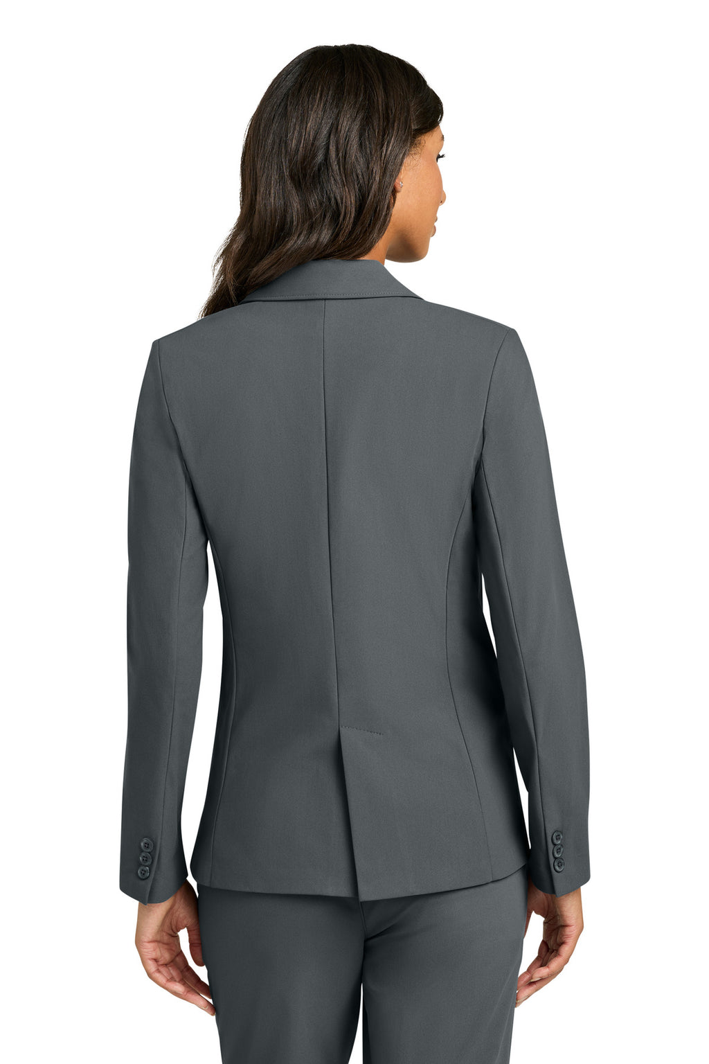 Mercer+Mettle Women's Capital Tech Blazer MM3033 - Storm Grey - back