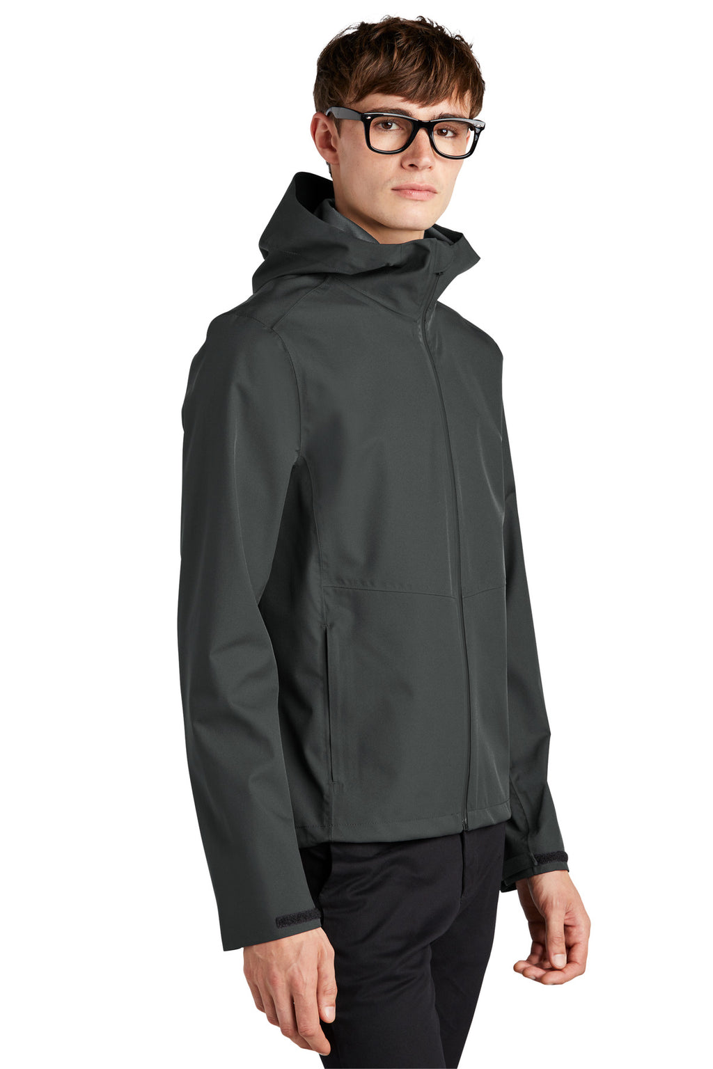 Mercer+Mettle Waterproof Rain Shell MM7000 - Anchor Grey - three_q