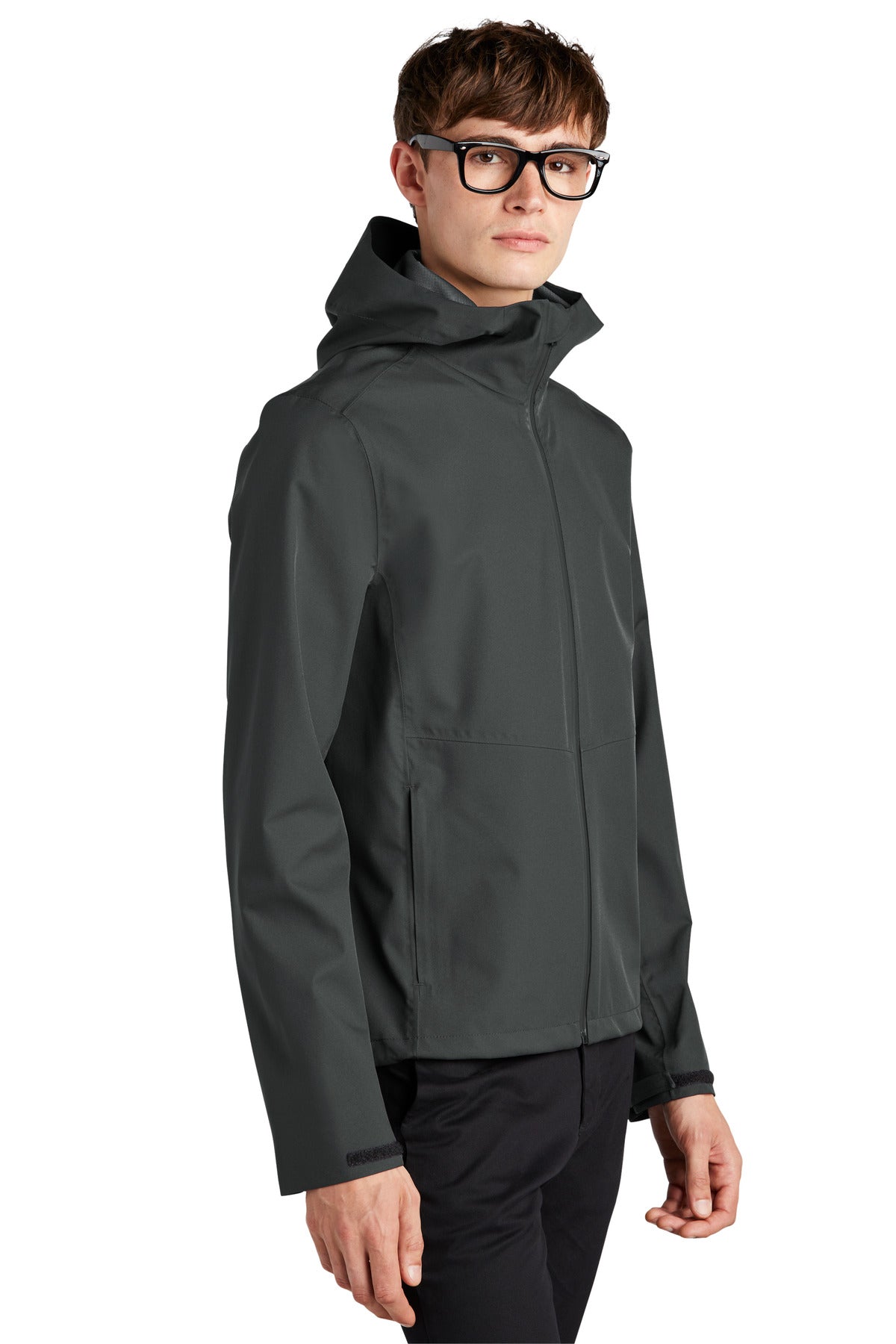 Mercer+Mettle Waterproof Rain Shell MM7000 - Anchor Grey - three_q
