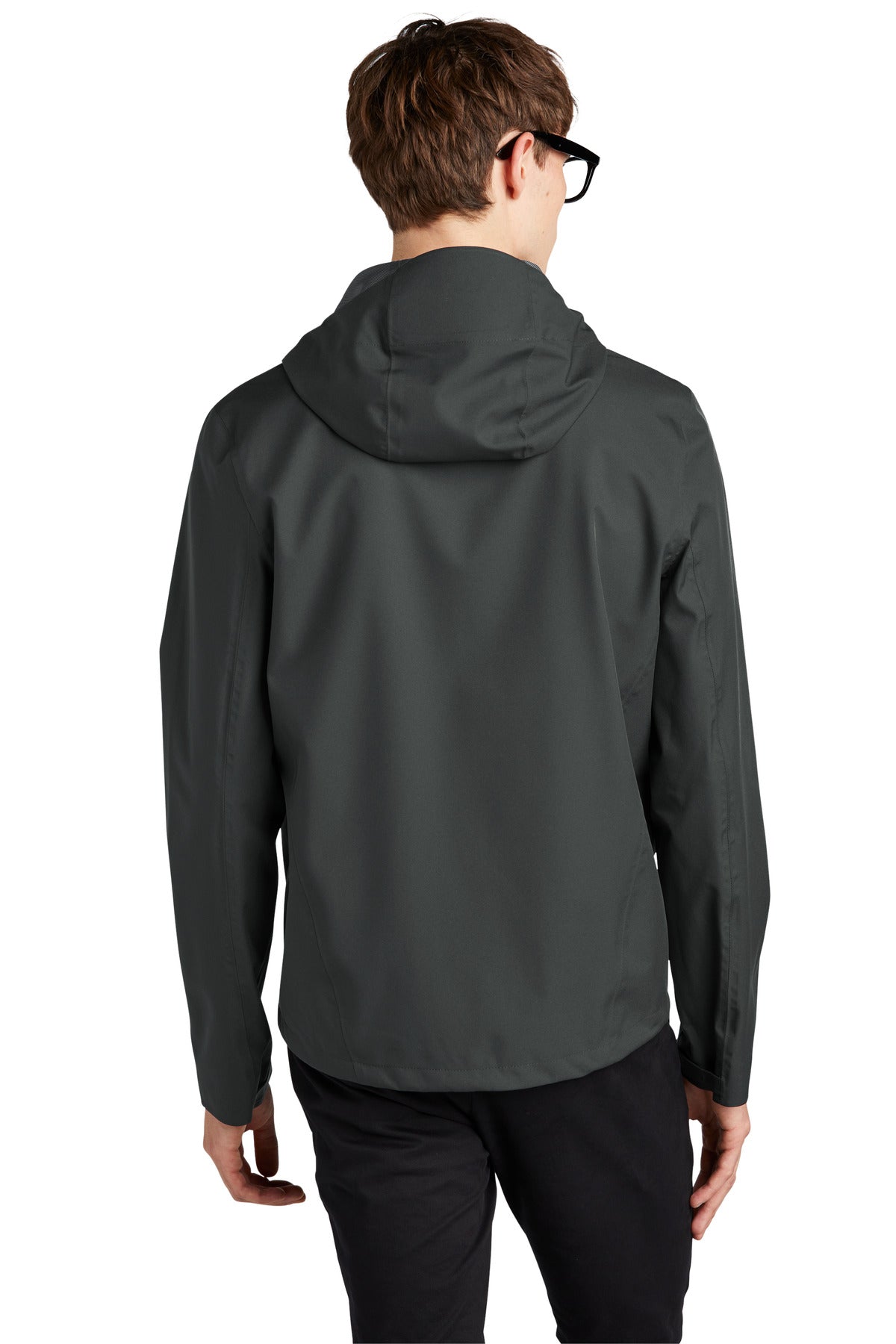 Mercer+Mettle Waterproof Rain Shell MM7000 - Anchor Grey - back