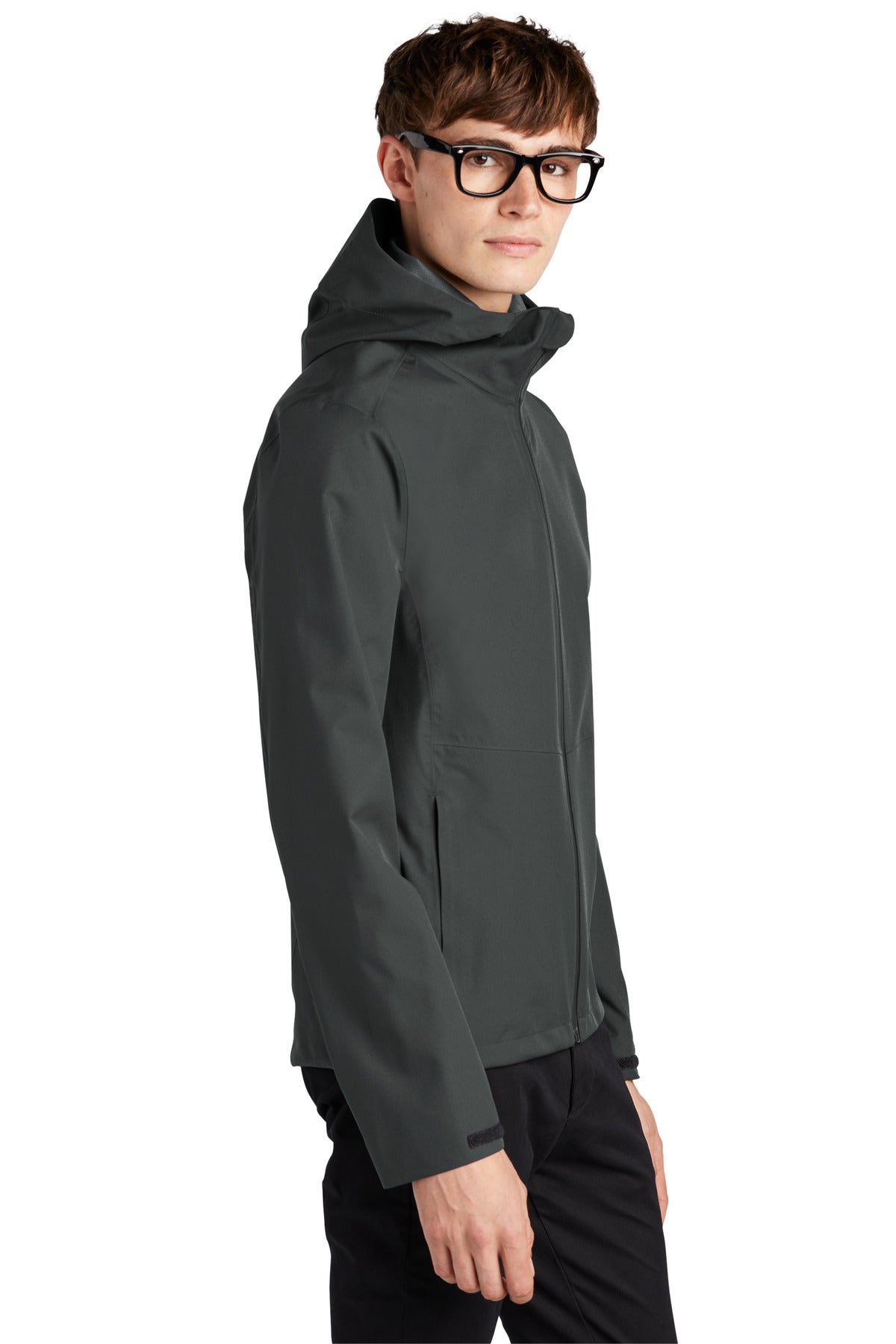 Mercer+Mettle Waterproof Rain Shell MM7000 - Anchor Grey - side