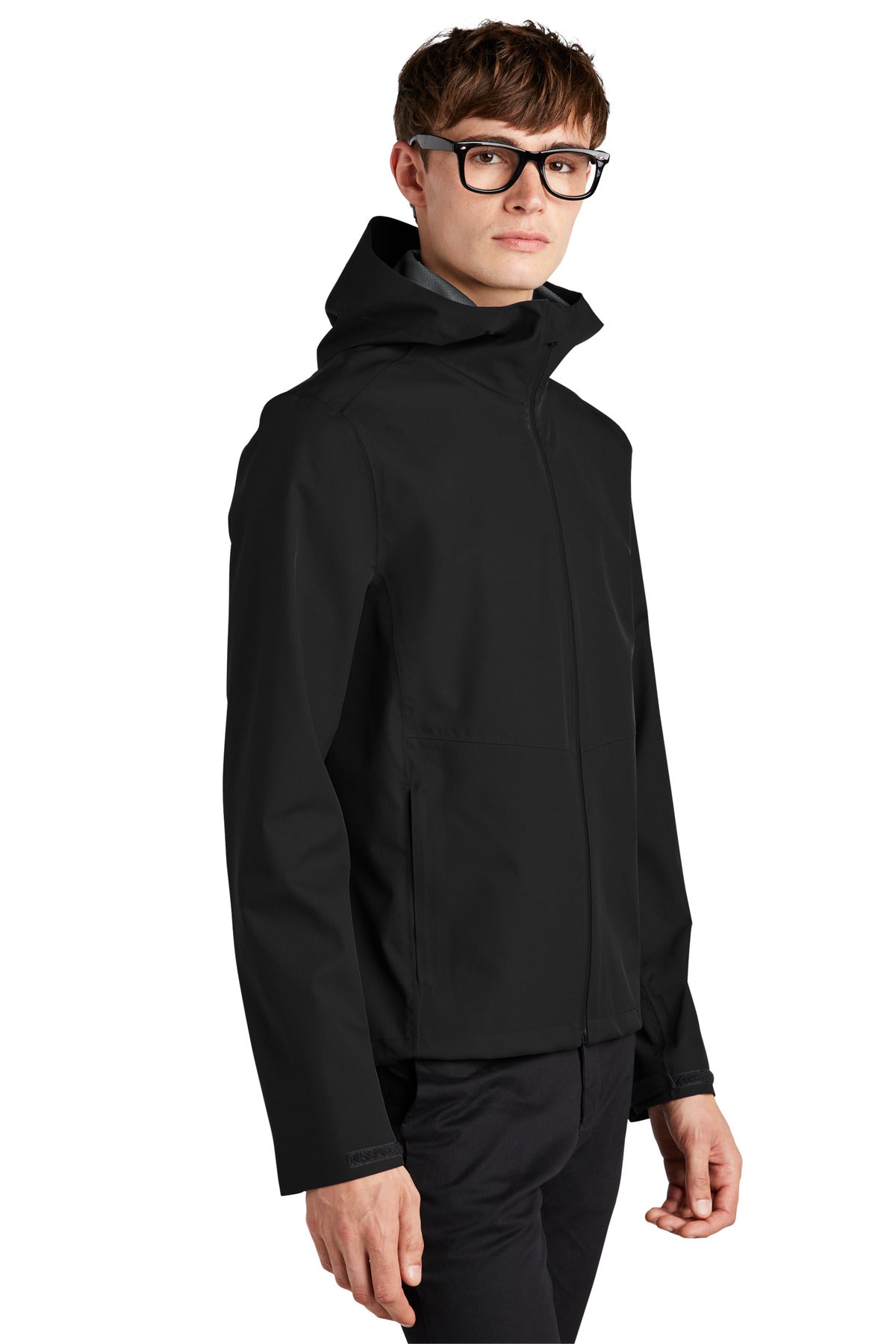 Mercer+Mettle Waterproof Rain Shell MM7000 - Deep Black - three_q