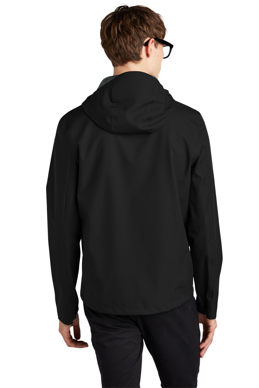 Mercer+Mettle Waterproof Rain Shell MM7000 - Deep Black - back