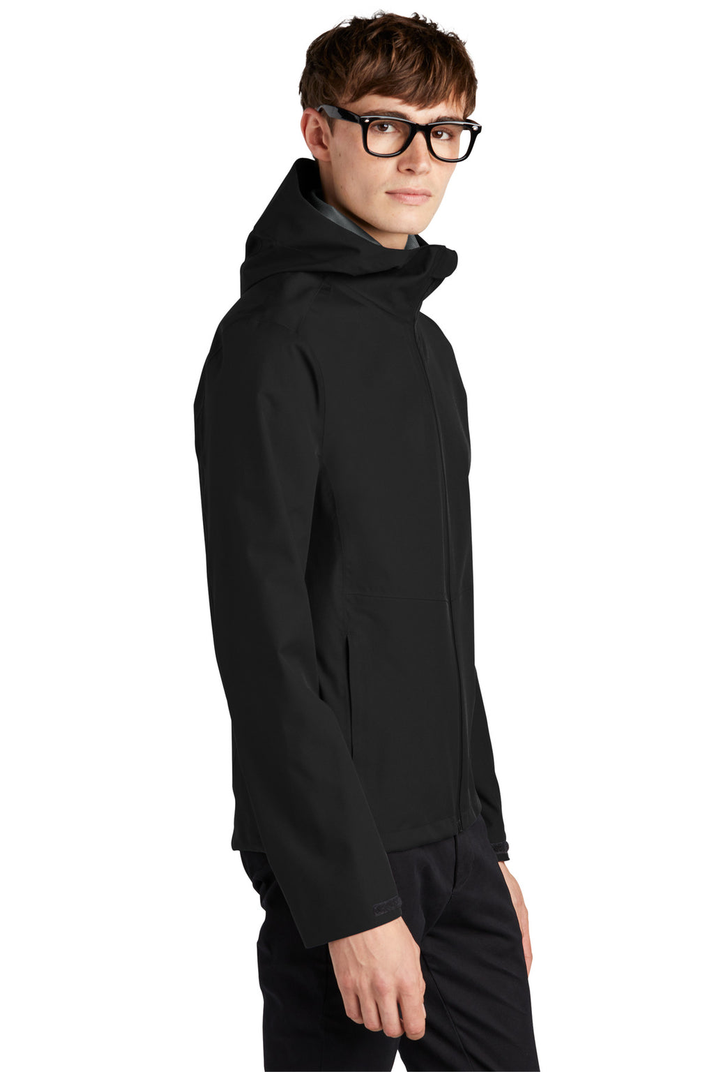 Mercer+Mettle Waterproof Rain Shell MM7000 - Deep Black - side