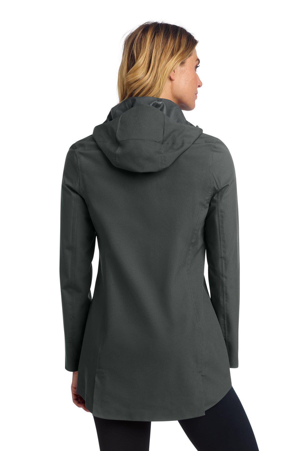 Mercer+Mettle Women's Waterproof Rain Shell MM7001 - Anchor Grey - back