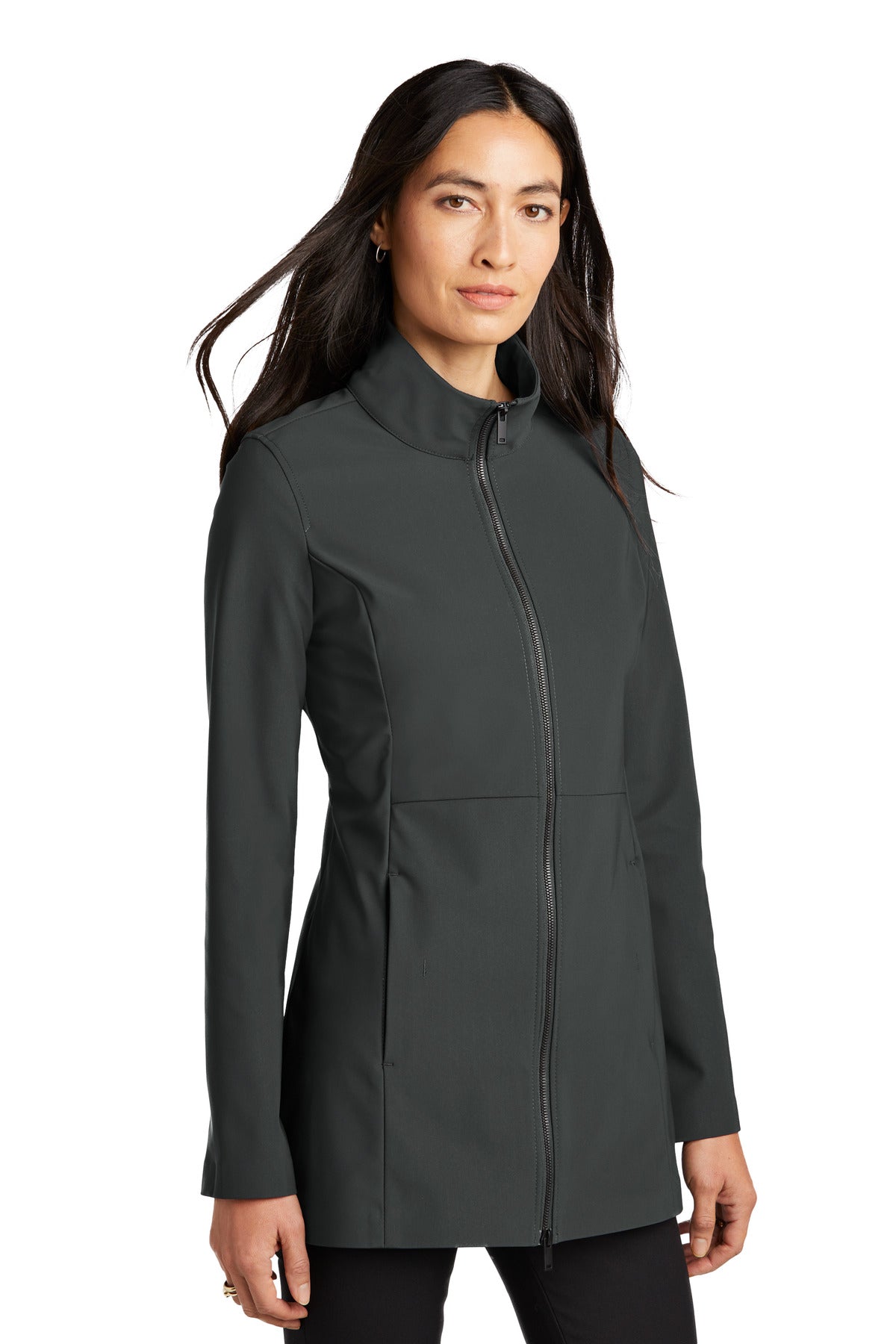 Mercer+Mettle Women's Faille Soft Shell MM7101 - Anchor Grey - three_q