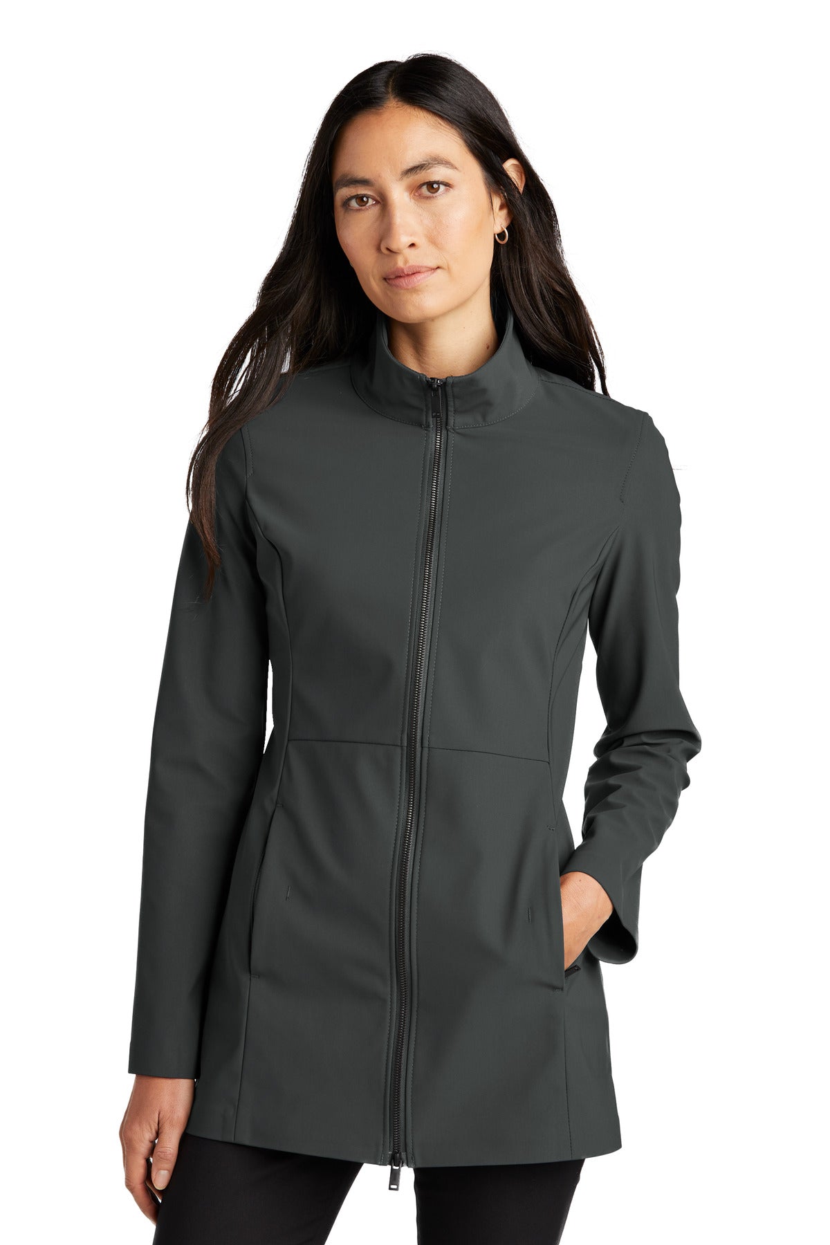 Mercer+Mettle Women's Faille Soft Shell MM7101 - Anchor Grey - front