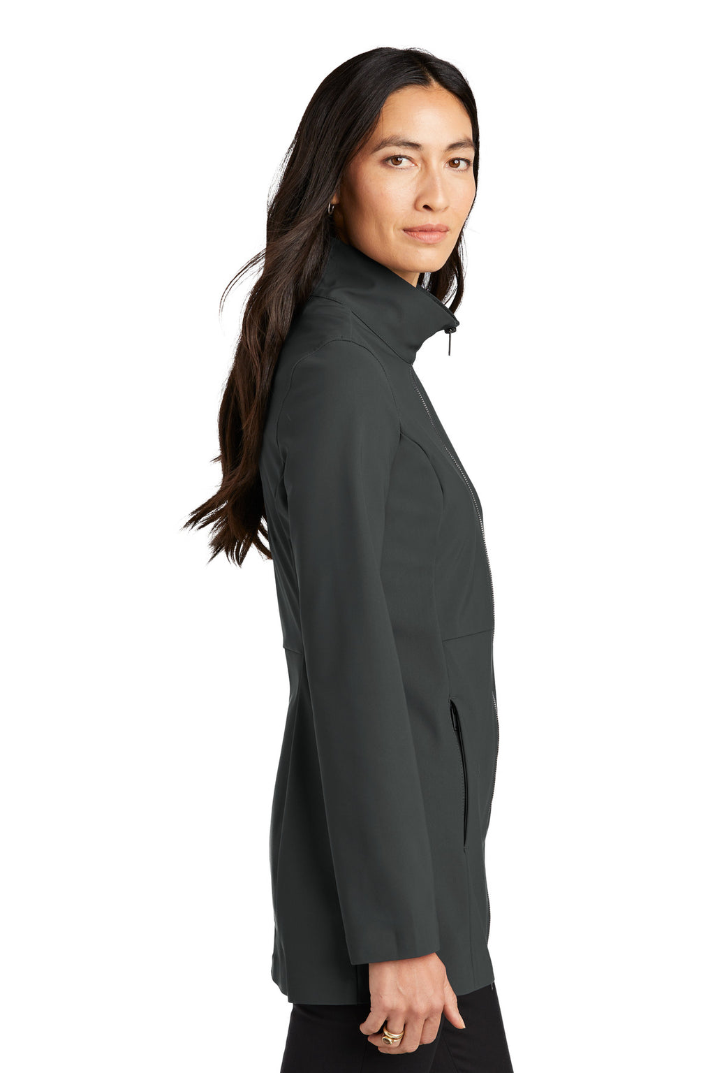 Mercer+Mettle Women's Faille Soft Shell MM7101 - Anchor Grey - side
