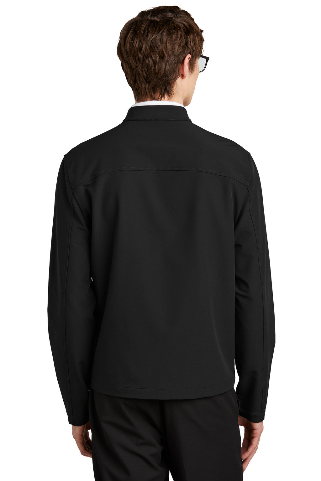 Mercer+Mettle Stretch Soft Shell Jacket MM7102 - Deep Black - back