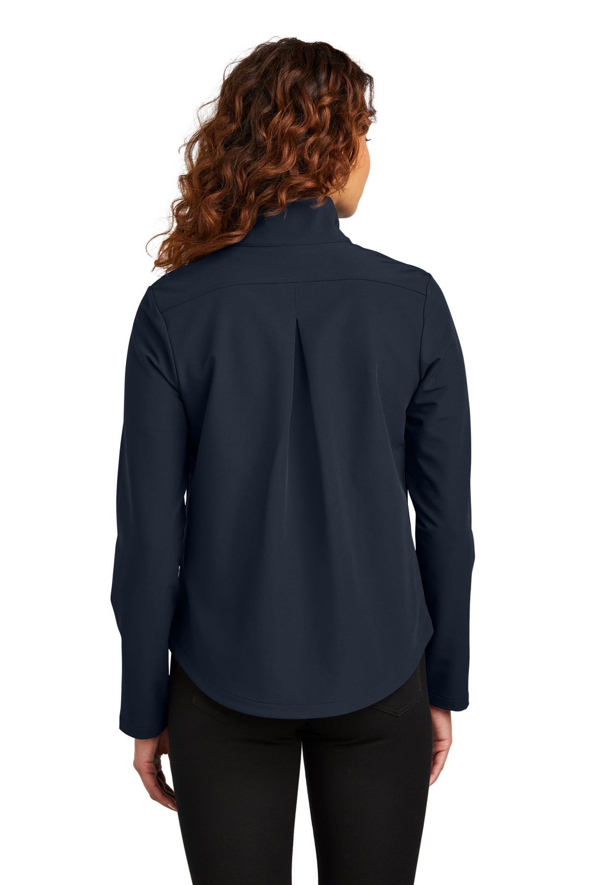 Mercer+Mettle Women's Stretch Soft Shell Jacket MM7103 - Night Navy - back