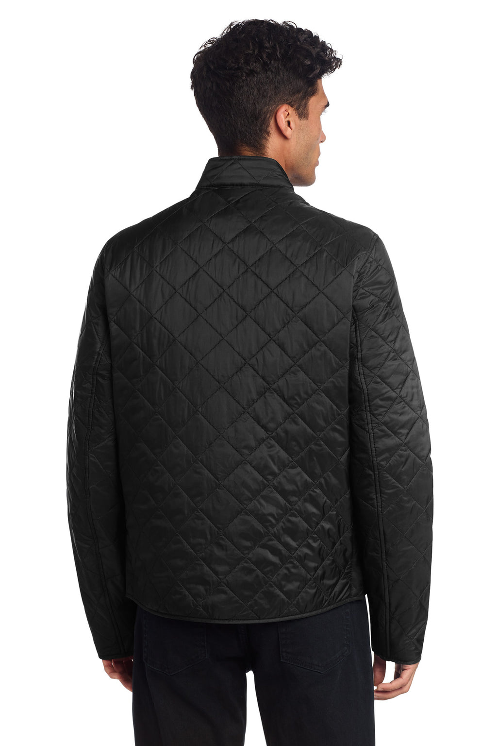 Mercer+Mettle Quilted Full-Zip Jacket MM7200 - Deep Black - back