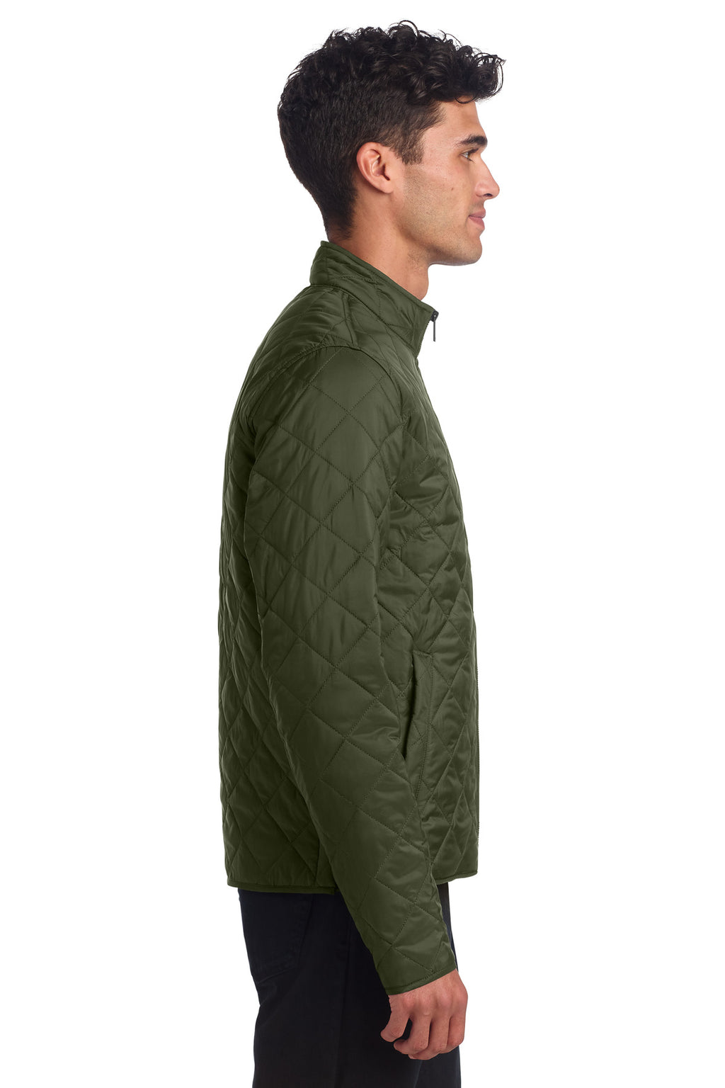 Mercer+Mettle Quilted Full-Zip Jacket MM7200 - Townsend Green - side