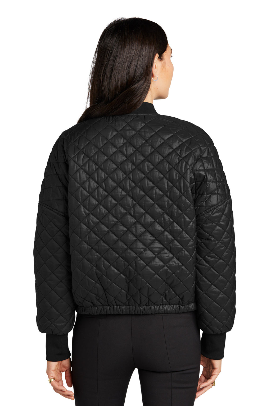 Mercer+Mettle Women's Boxy Quilted Jacket MM7201 - Deep Black - back