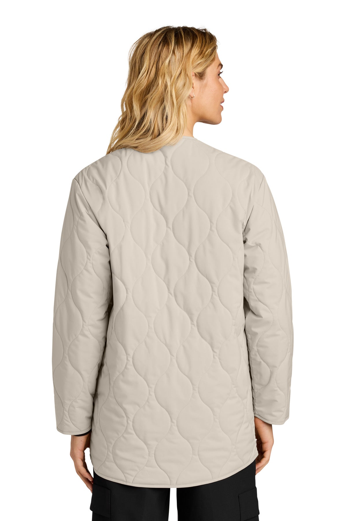 Mercer+Mettle Women's Quilted Liner Jacket MM7203 - Almond - back