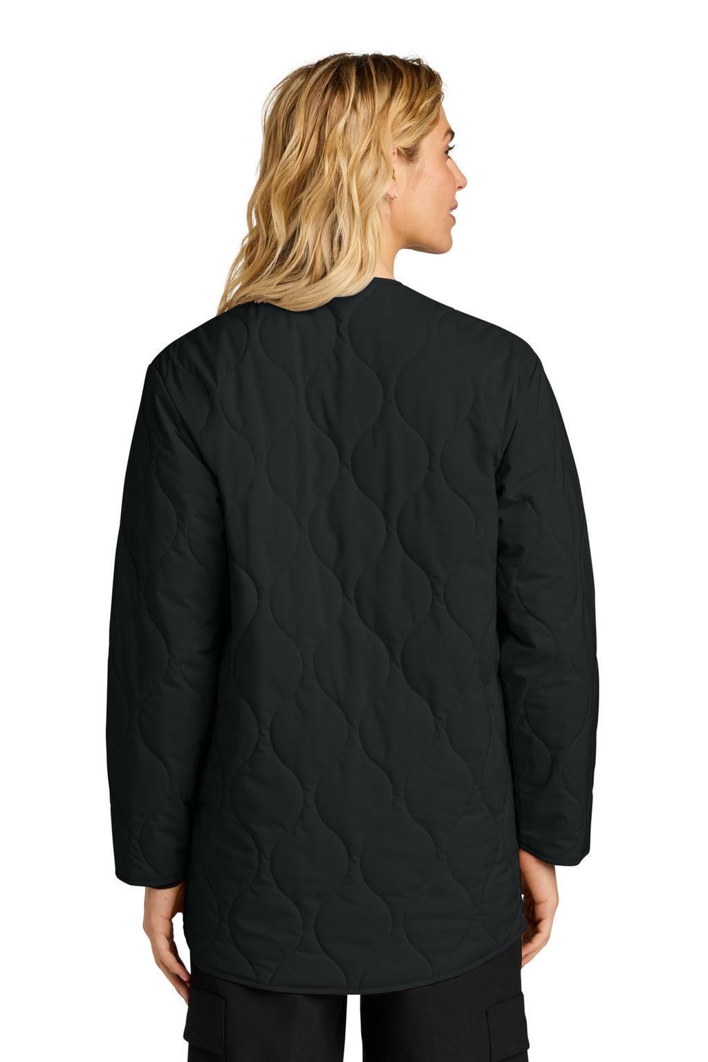 Mercer+Mettle Women's Quilted Liner Jacket MM7203 - Deep Black - back