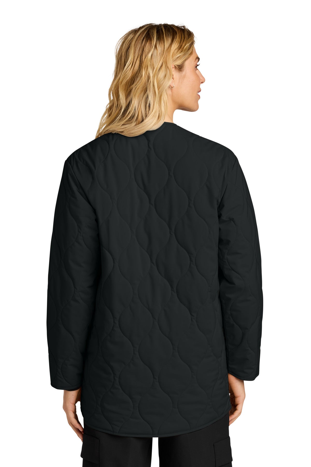 Mercer+Mettle Women's Quilted Liner Jacket MM7203 - Deep Black - back