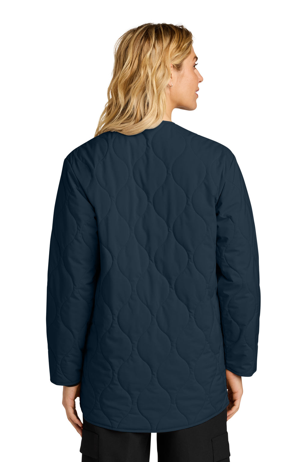 Mercer+Mettle Women's Quilted Liner Jacket MM7203 - Night Navy - back