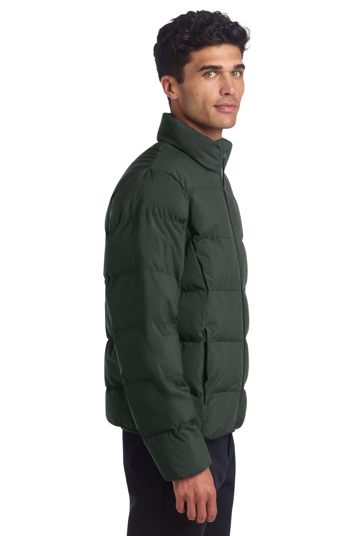 Mercer+Mettle Puffy Jacket MM7210 - Anchor Grey - side